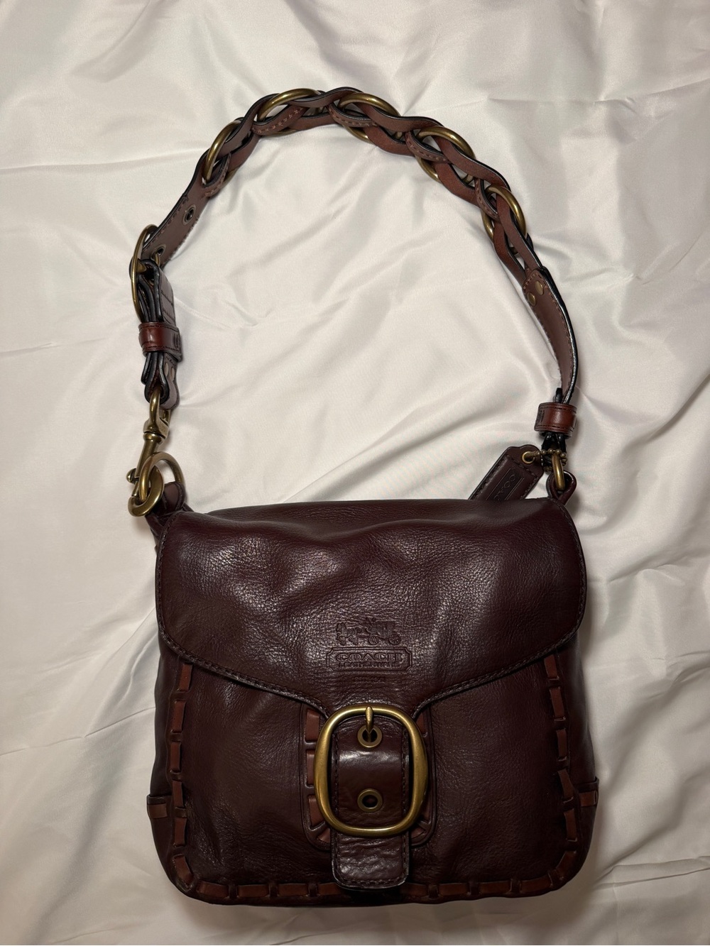 Coach Browns Leather Bleecker Bag